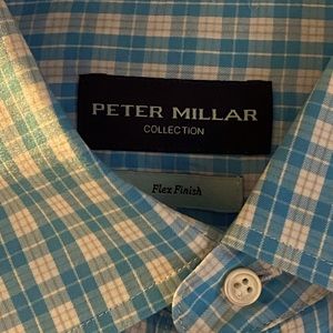 Peter Millar Light Blue Button Down Long Sleeve